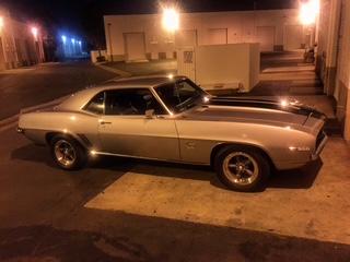 Classic American muscle car