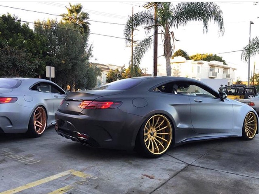 Custom Mercedes performance build with bronze wheels